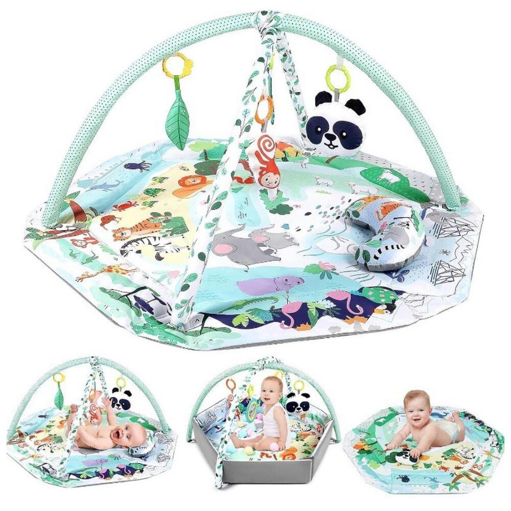 Dearlomum 4-1 Baby Activity And Tummy Time Mat for Boys Girls